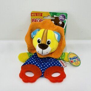 Nuby Teething Buddies Comfort Teether Teeth Baby Toy Lion Grabber Infant Hands
